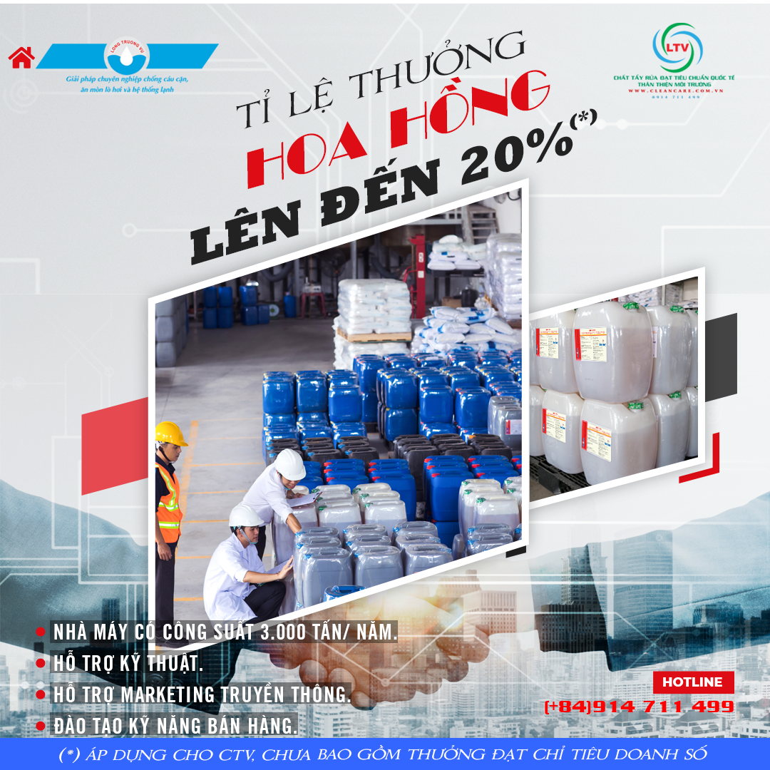 LONG TRƯỜNG VŨ - TUYỂN ĐẠI LÝ PHÂN PHỐI CHẤT TẨY RỬA CÙNG NHIỀU CHÍNH ...