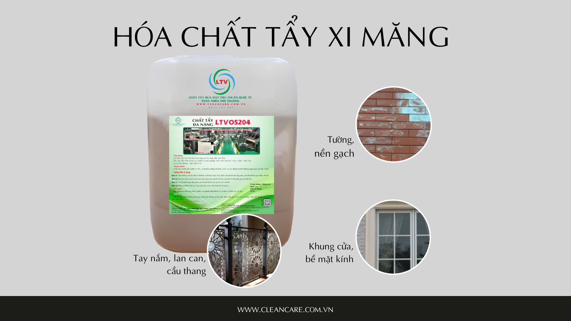 HÓA CHẤT TẨY XI MĂNG BÁN CHẠY NHẤT HIỆN NAY